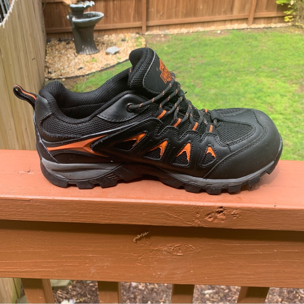 Men's Harley Davidson Composite Toe Eastfield WP Metal Free Work Shoe D93327 - Picture 7 of 16